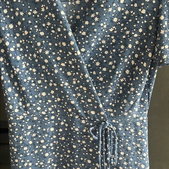 Monteau Blue Floral Mini Dress - Picture 3 of 5